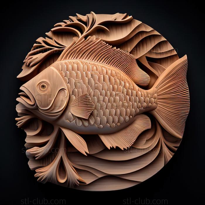 3D model st Shell agassiz fish (STL)